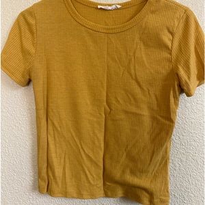 Yellow crop top